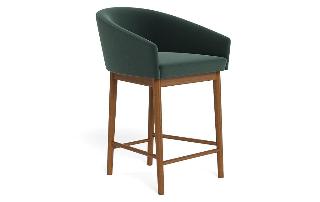 Destin Wood Framed Upholstered Stool - Image 1