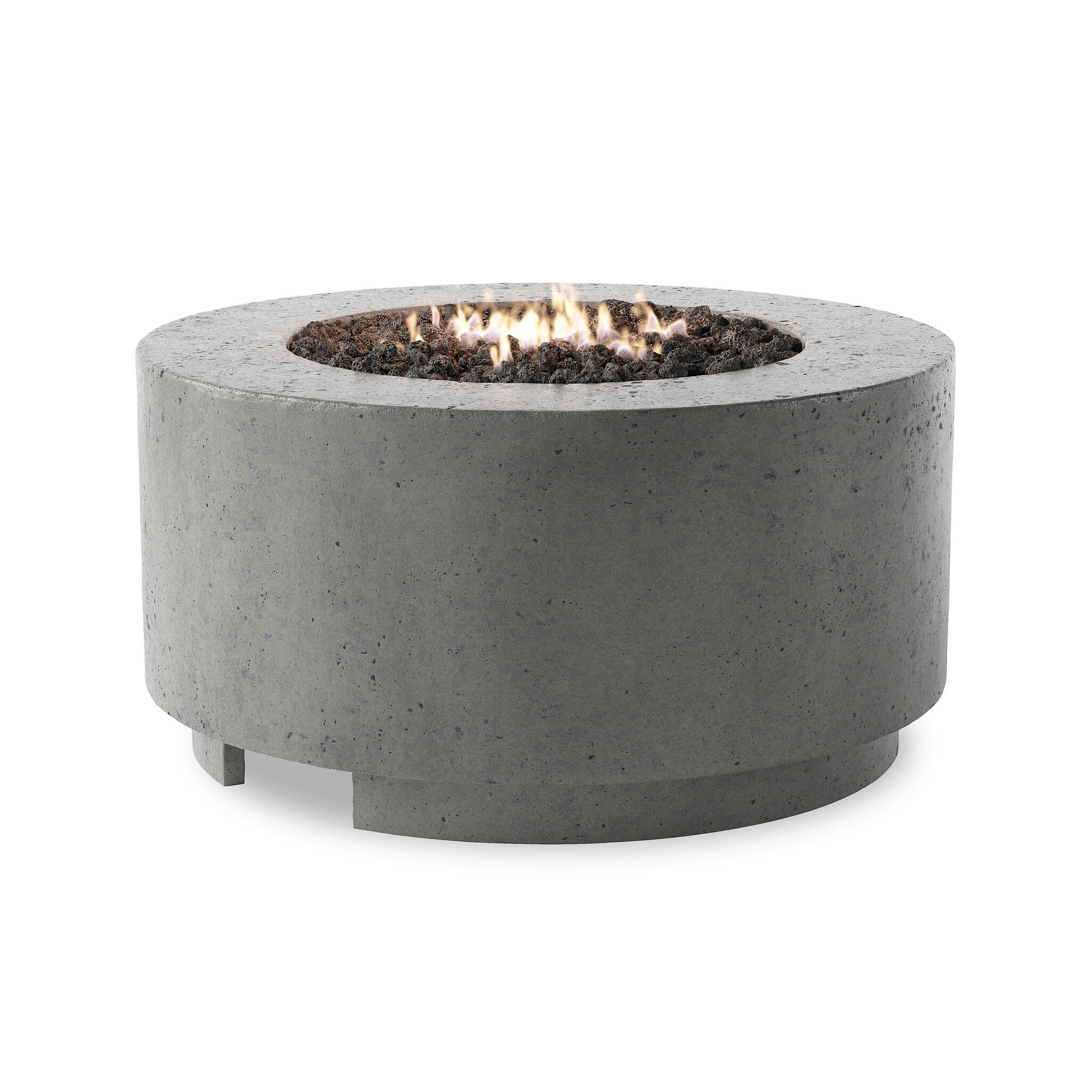 Damian Outdoor Fire Table - Pewter Concrete - Image 1