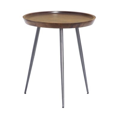 Purkey Solid Wood 3 Legs End Table - Image 0