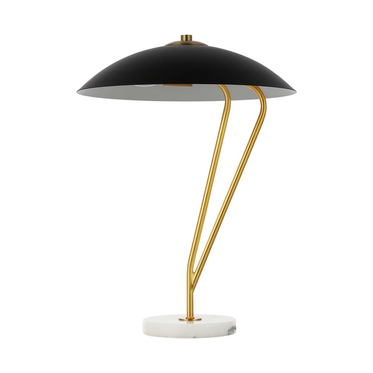 Suarez 20.25 Inch Table Lamp - Black/Brass - Image 0