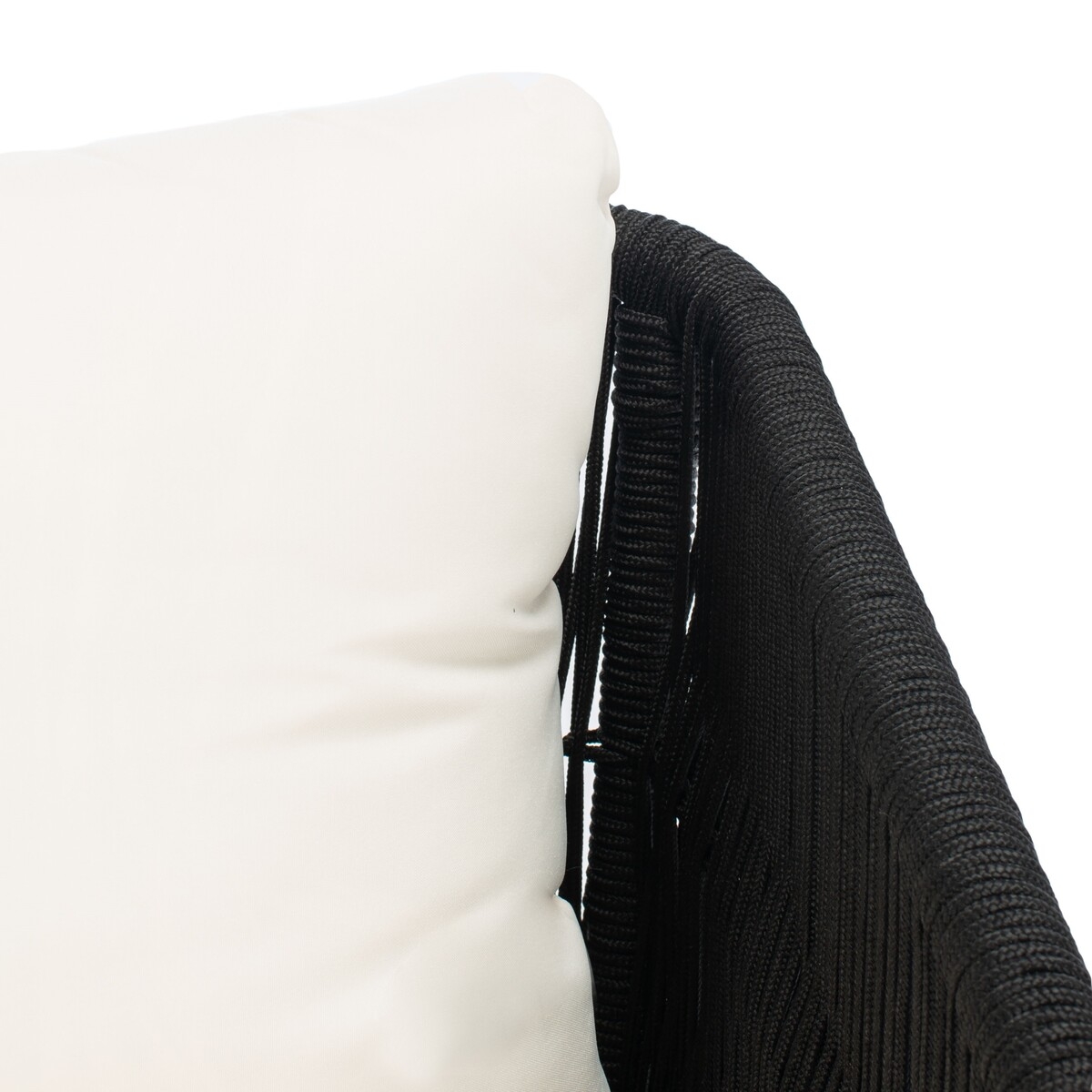 Kerson 4 Pc Rope Living Set - Black/Beige - Safavieh - Image 2