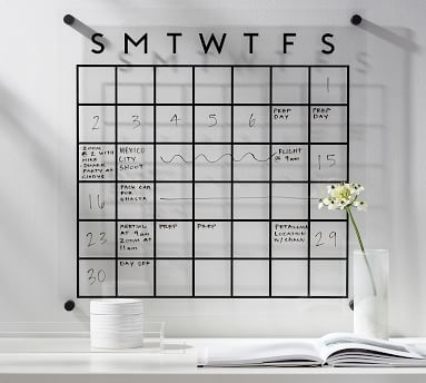 Acrylic/Matte Black Board Calendar - Image 1