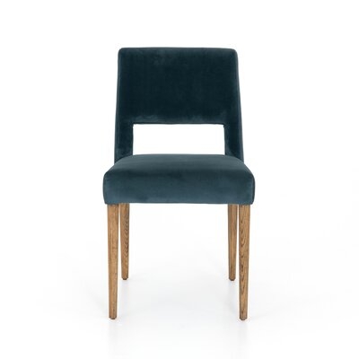 Hoosier Upholstered Side Chair in Teal Blue - Image 0