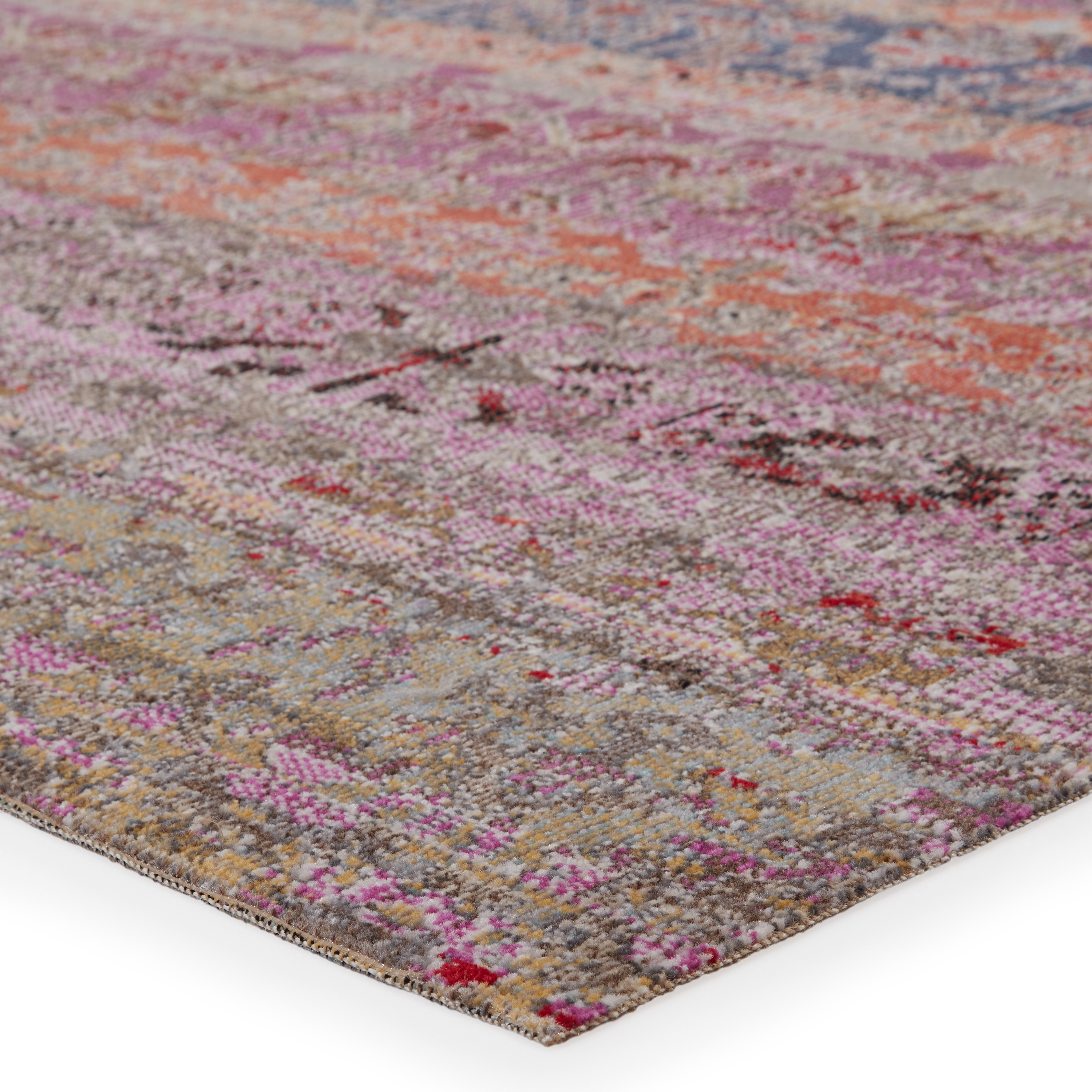 Bodega Indoor/ Outdoor Trellis Multicolor/ Pink Area Rug (4'X6') - Image 1