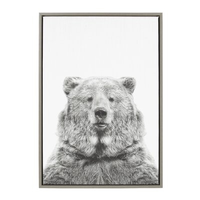 Bear Animal Print Portrait Graphic Art on Canvas - Image 0