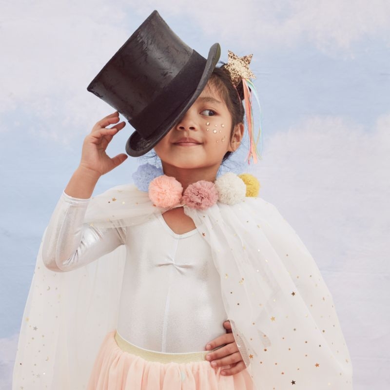 Meri Meri Pom Pom Collar Kids Cape - Image 4