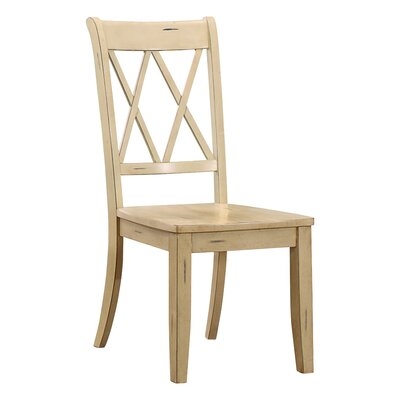 Cheryll Solid Wood Cross Back Side Chair - Image 0