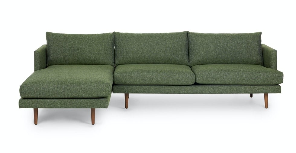 Burrard Forest Green Left Sectional - Image 0