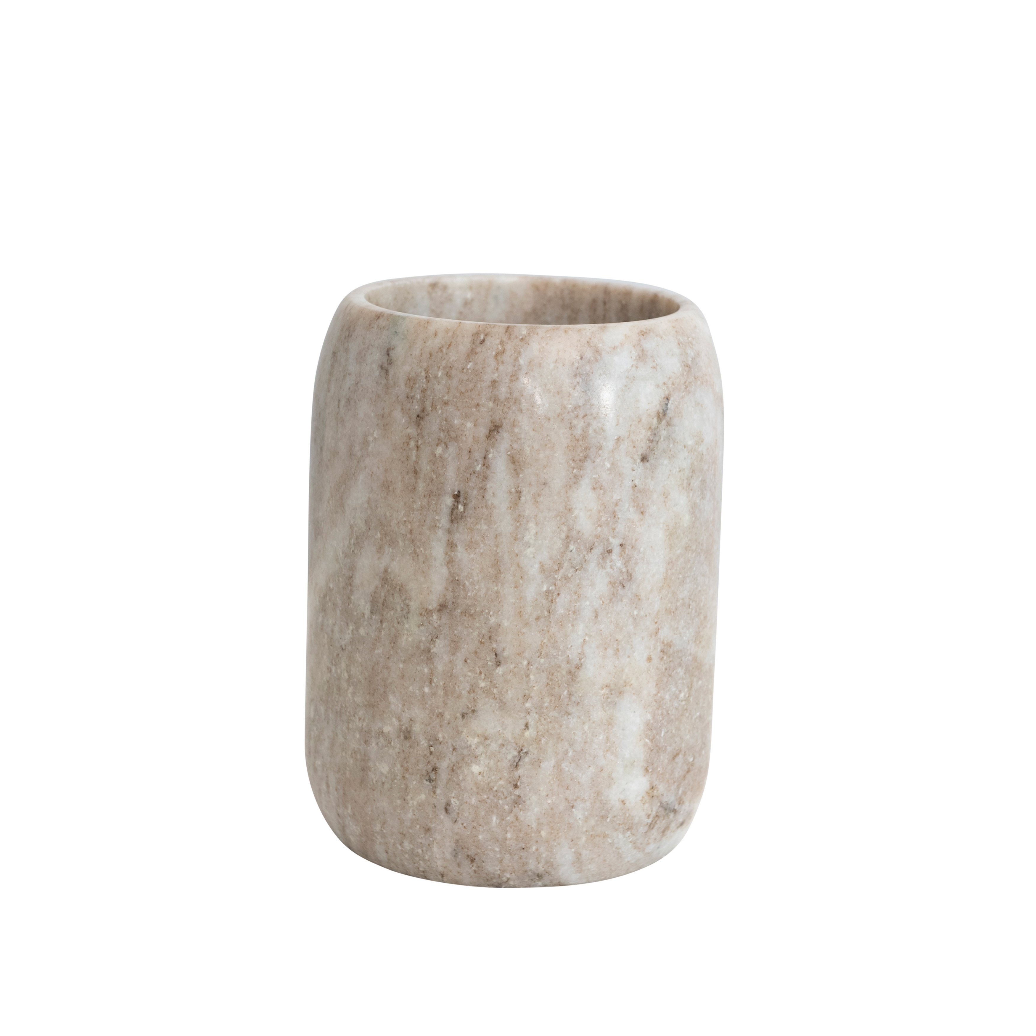 Modern Marble Bottle Holder, Beige - Image 0