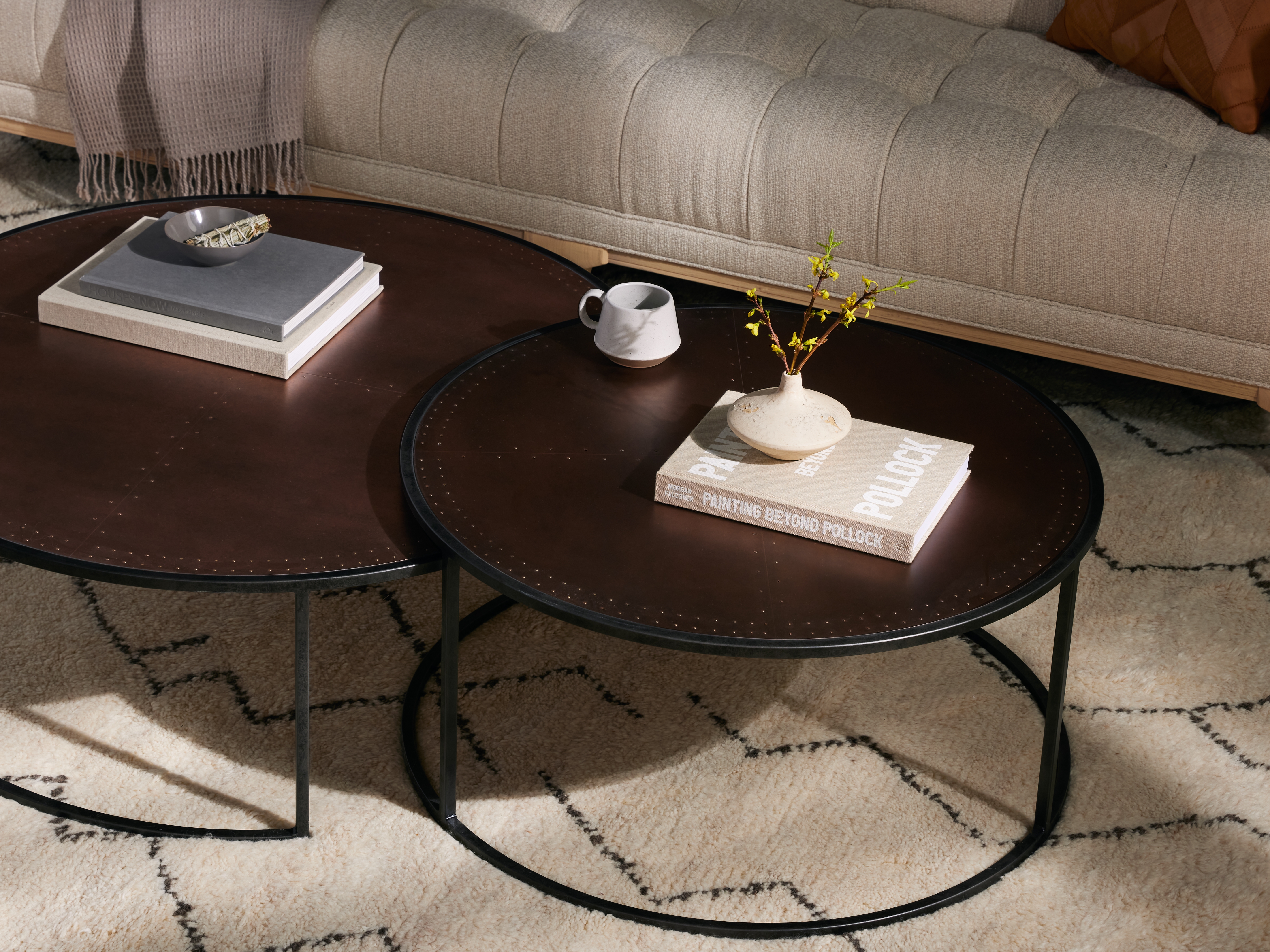 Catalina Nesting Coffee Table-Copper Cla - Image 1