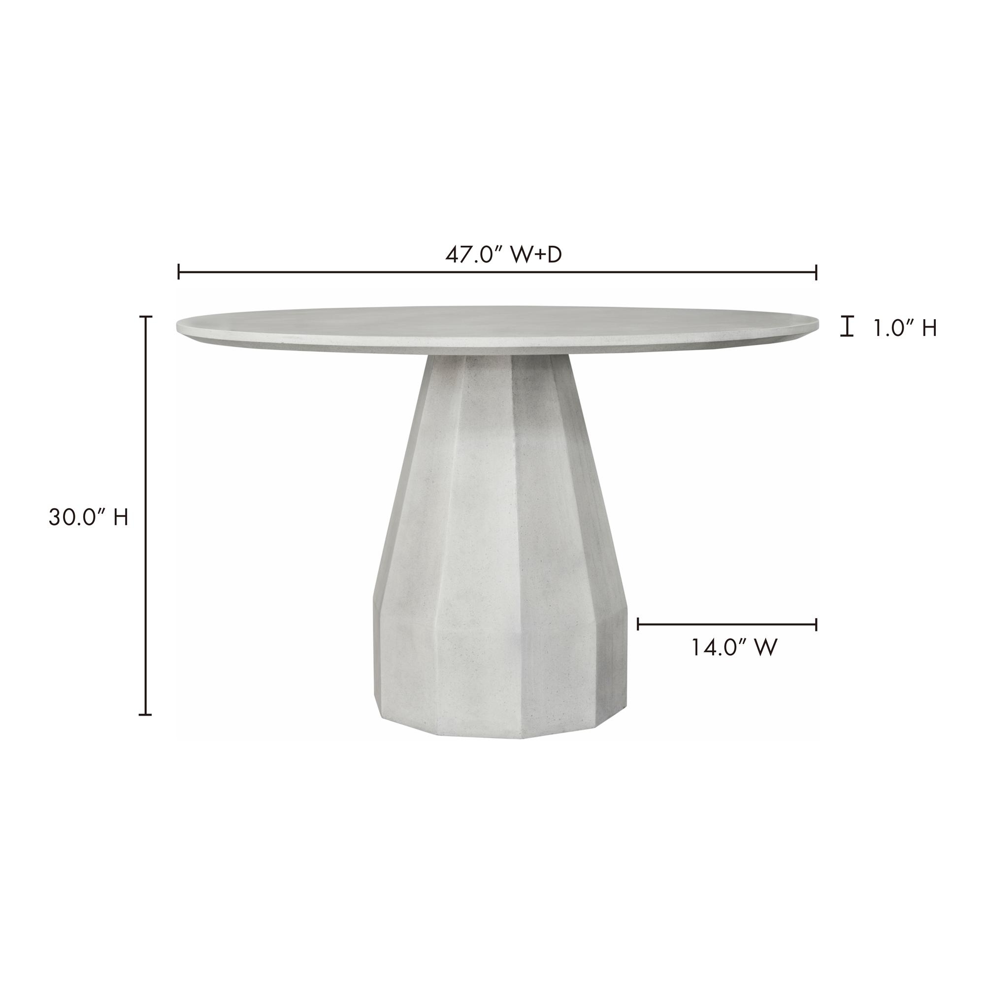 Templo Outdoor Dining Table Antique White - Image 7
