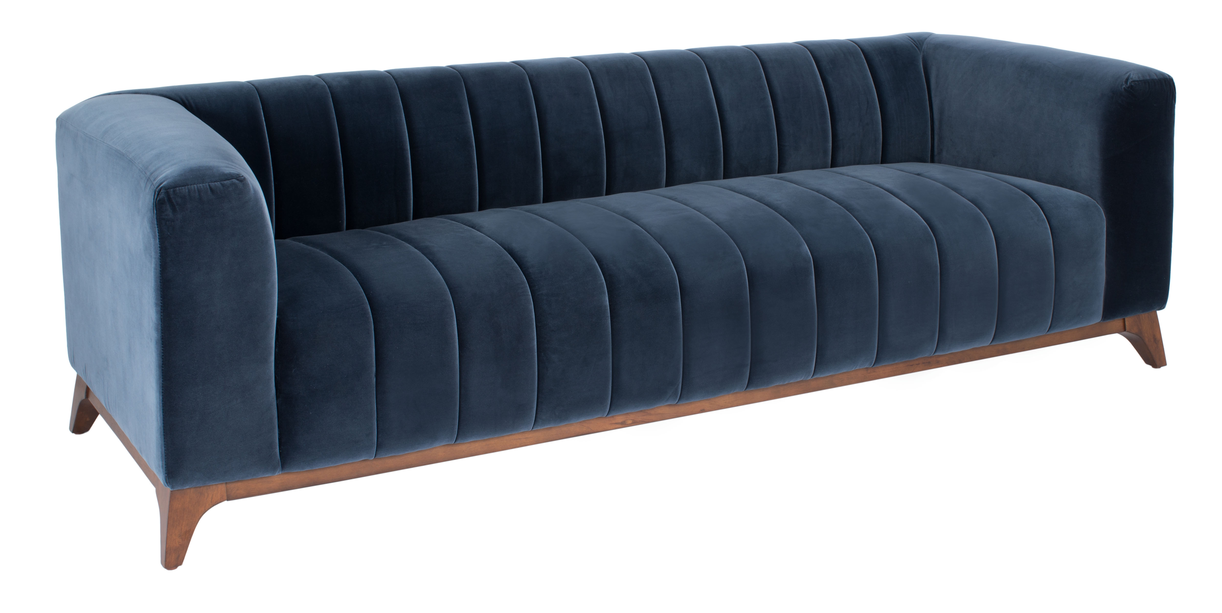 Dixie Channel Tufted Sofa - Navy - Arlo Home - Image 2