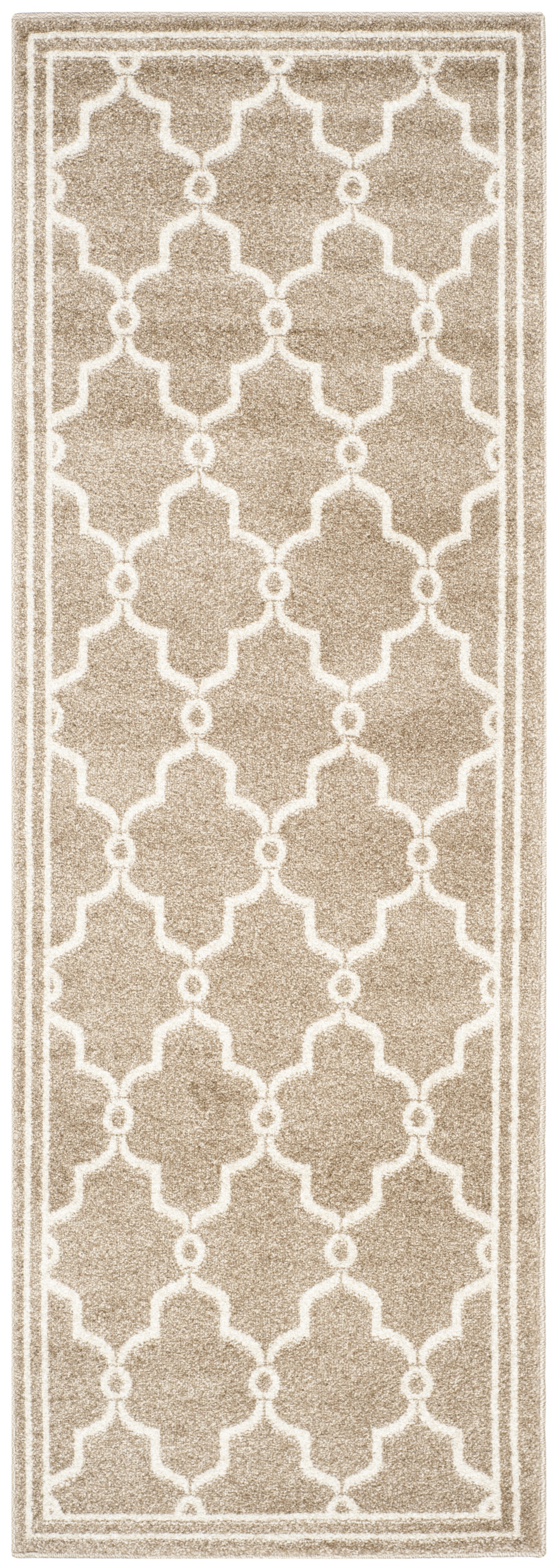 Arlo Home Indoor/Outdoor Woven Area Rug, AMT414S, Wheat/Beige,  2' 3" X 9' - Image 0