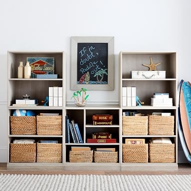 Stack Me Up Modular Wall Bookcase, Simply White - Image 1