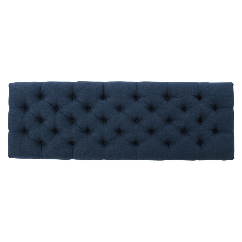 Amalfi Upholstered Flip Top Storage Bench, Dark Blue - Image 4