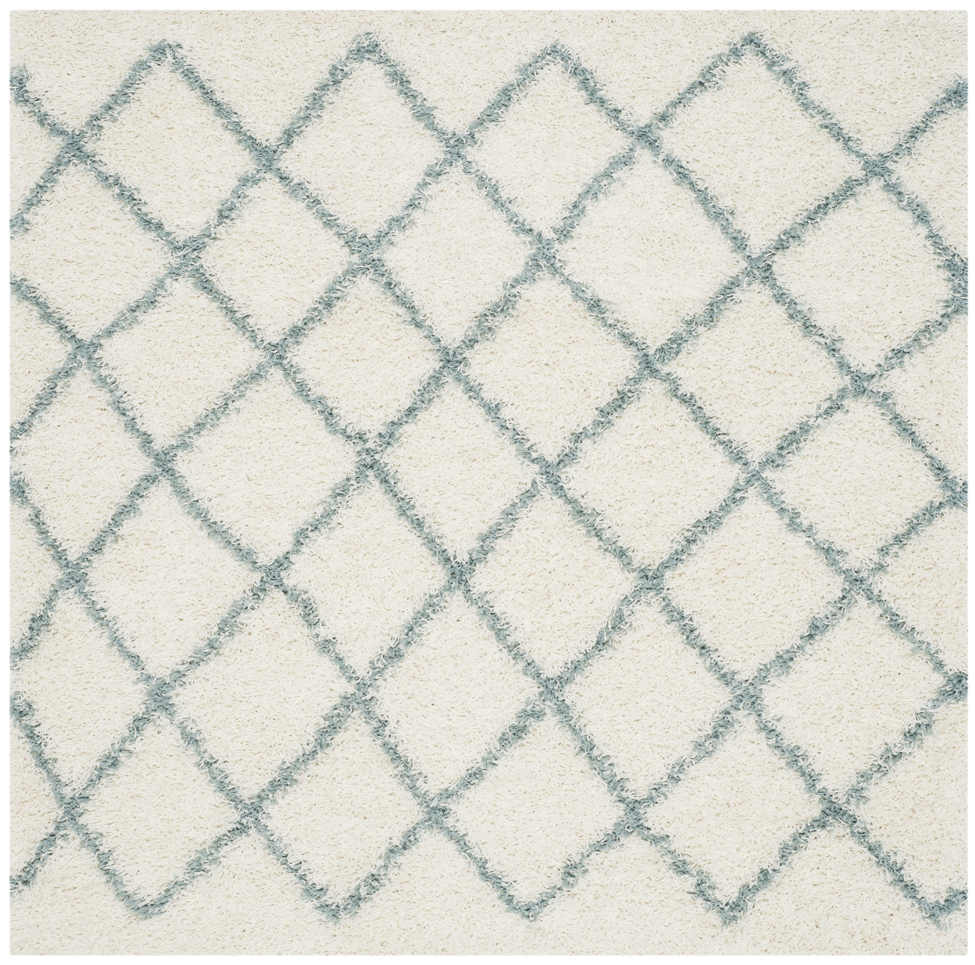 Arlo Home Woven Area Rug, SGD258J, Ivory/Seafoam,  6' X 6' Square - Image 0