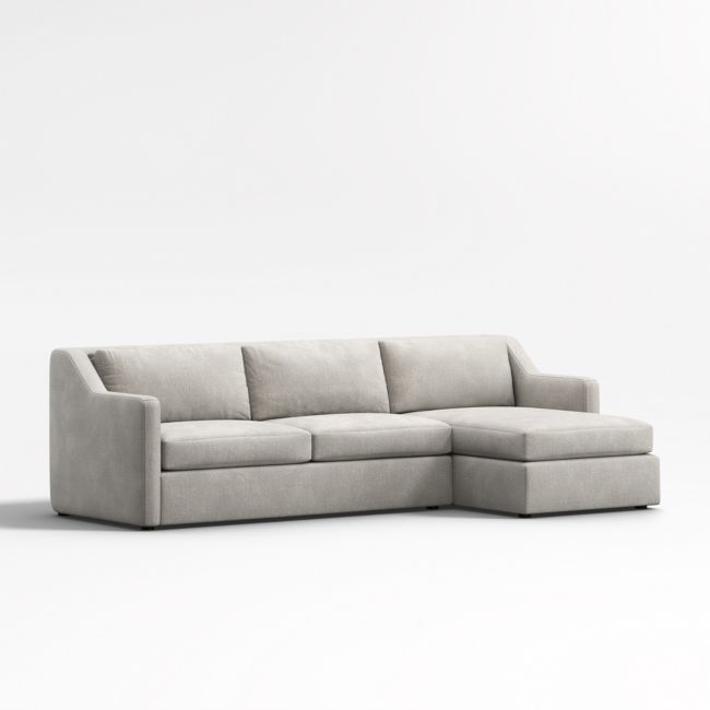 Notch 2-Piece Sectional Sofa with Storage Chaise Lounge - Image 0