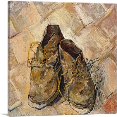 ARTCANVAS Shoes 1888 Canvas Art Print By Vincent Van Gogh - Image 0
