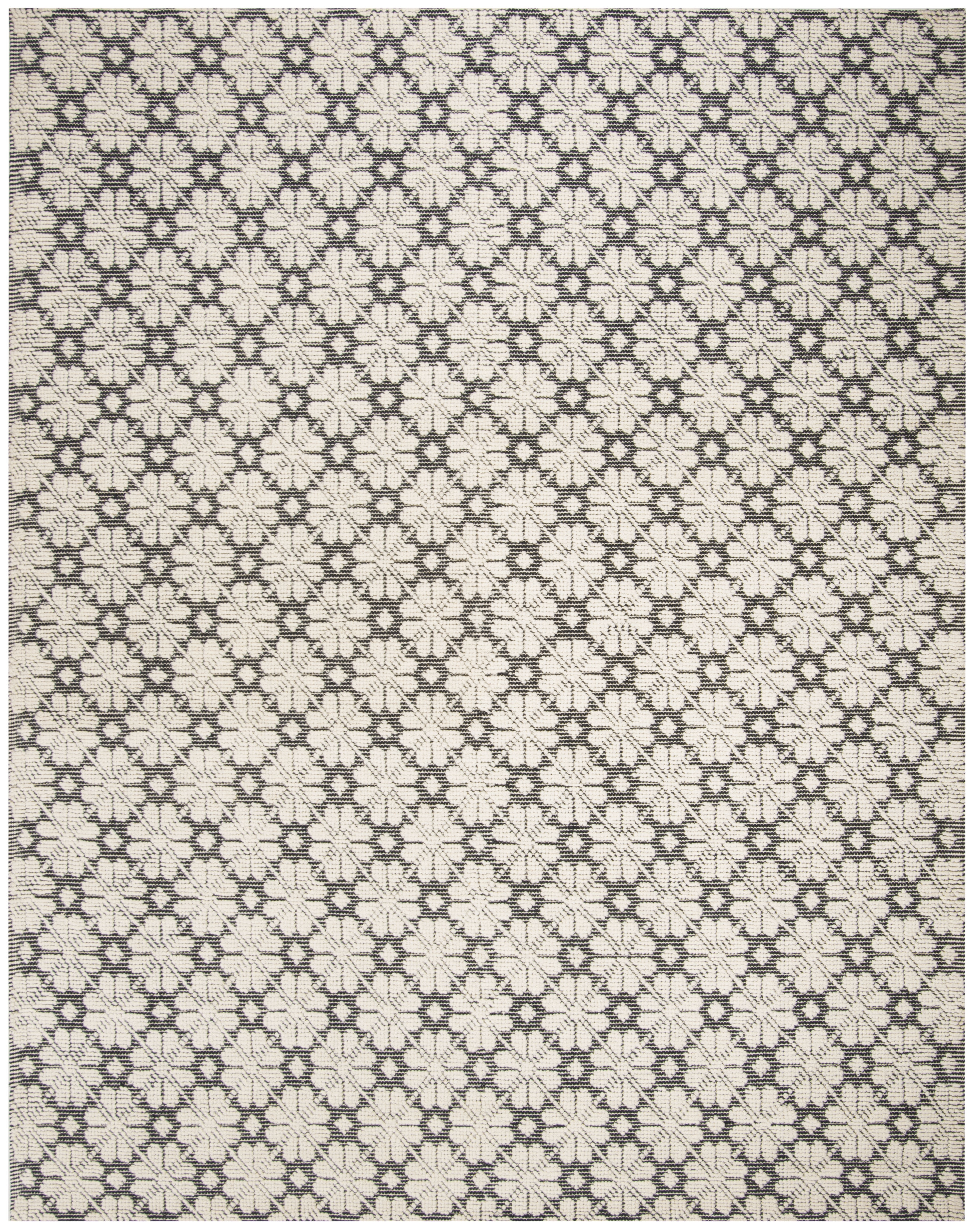 Arlo Home Hand Woven Area Rug, VRM303Z, Ivory/Black,  8' X 10' - Image 0