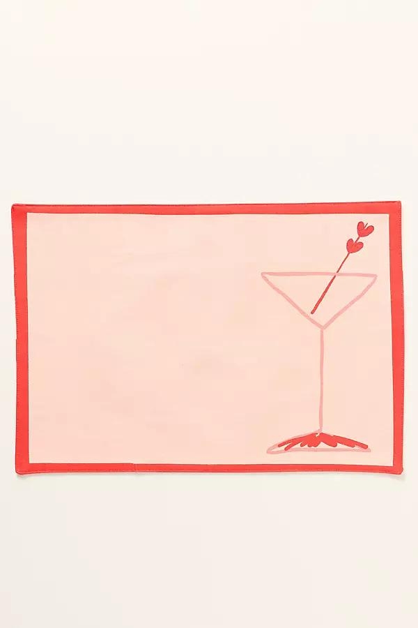 Be My Valentini Reversible Placemats, Set of 4 - Image 0