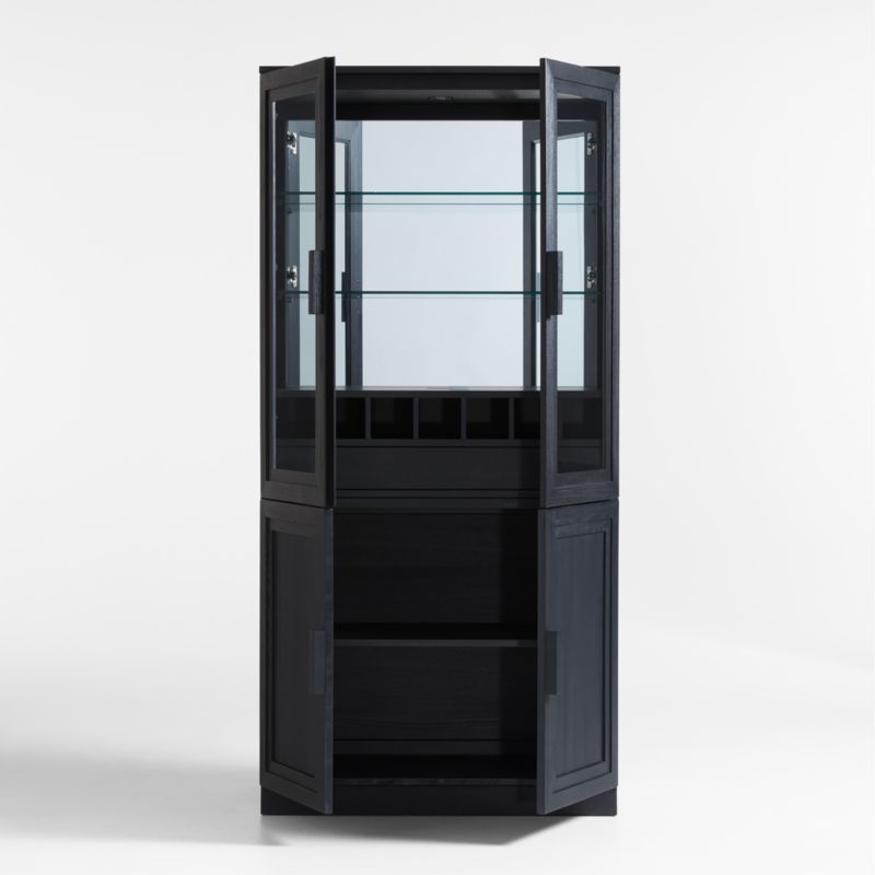 Calypso 36" Black Wood Bar Cabinet - Image 4