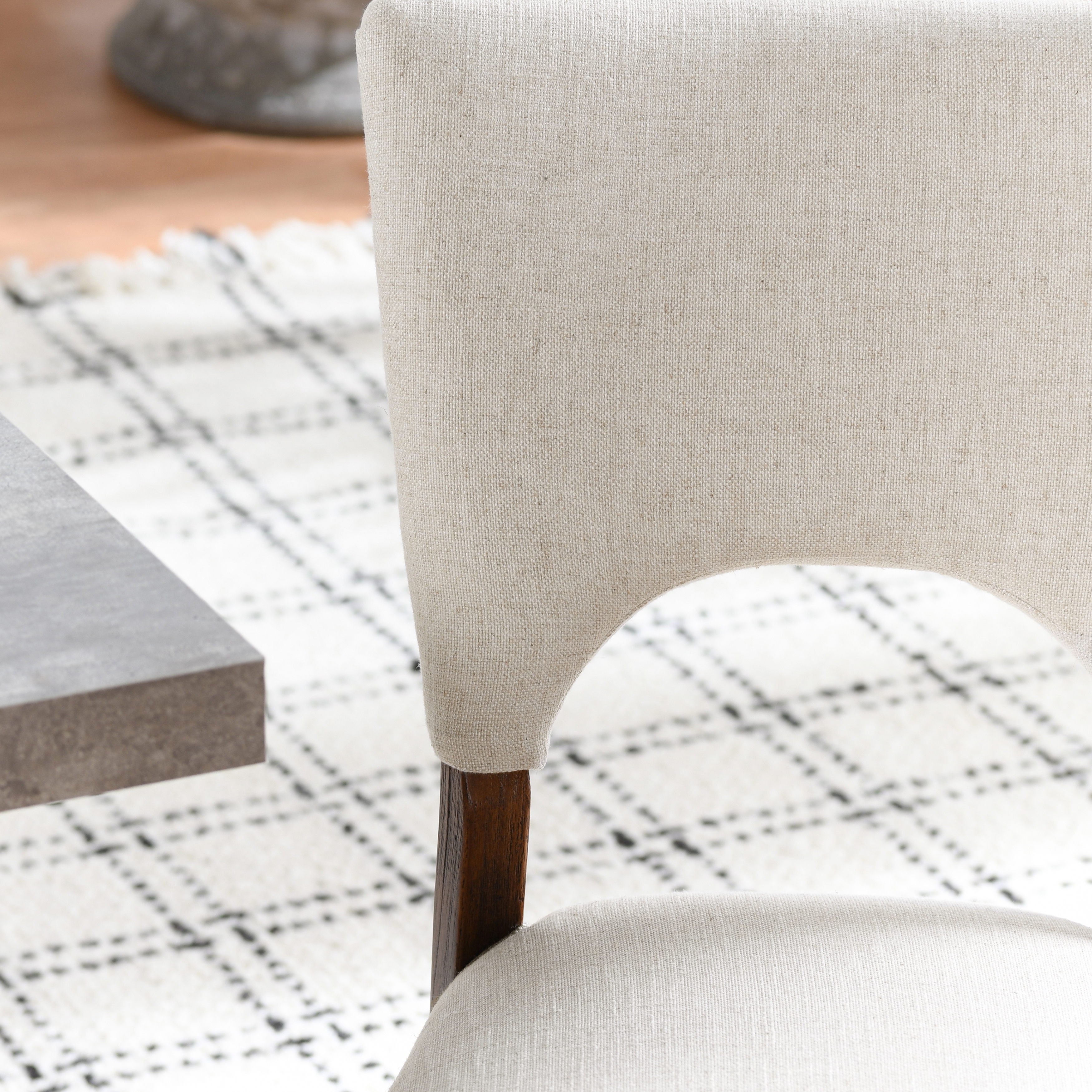 Mitchel Upholstered Dining Chair Natural Set of 2 - Image 5