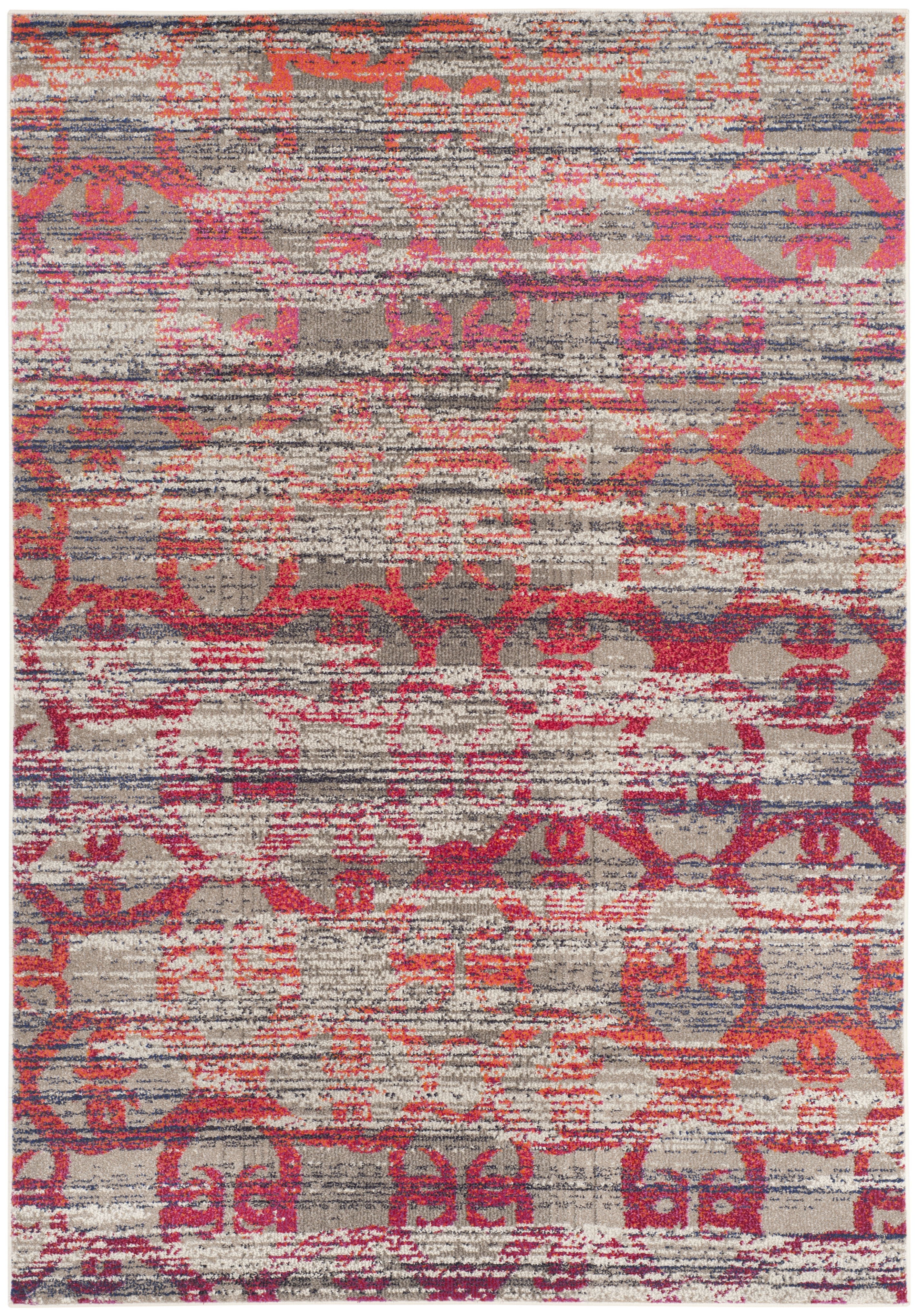Arlo Home Woven Area Rug, MNC217G, Grey/Multi,  6' 7" X 9' 2" - Image 0