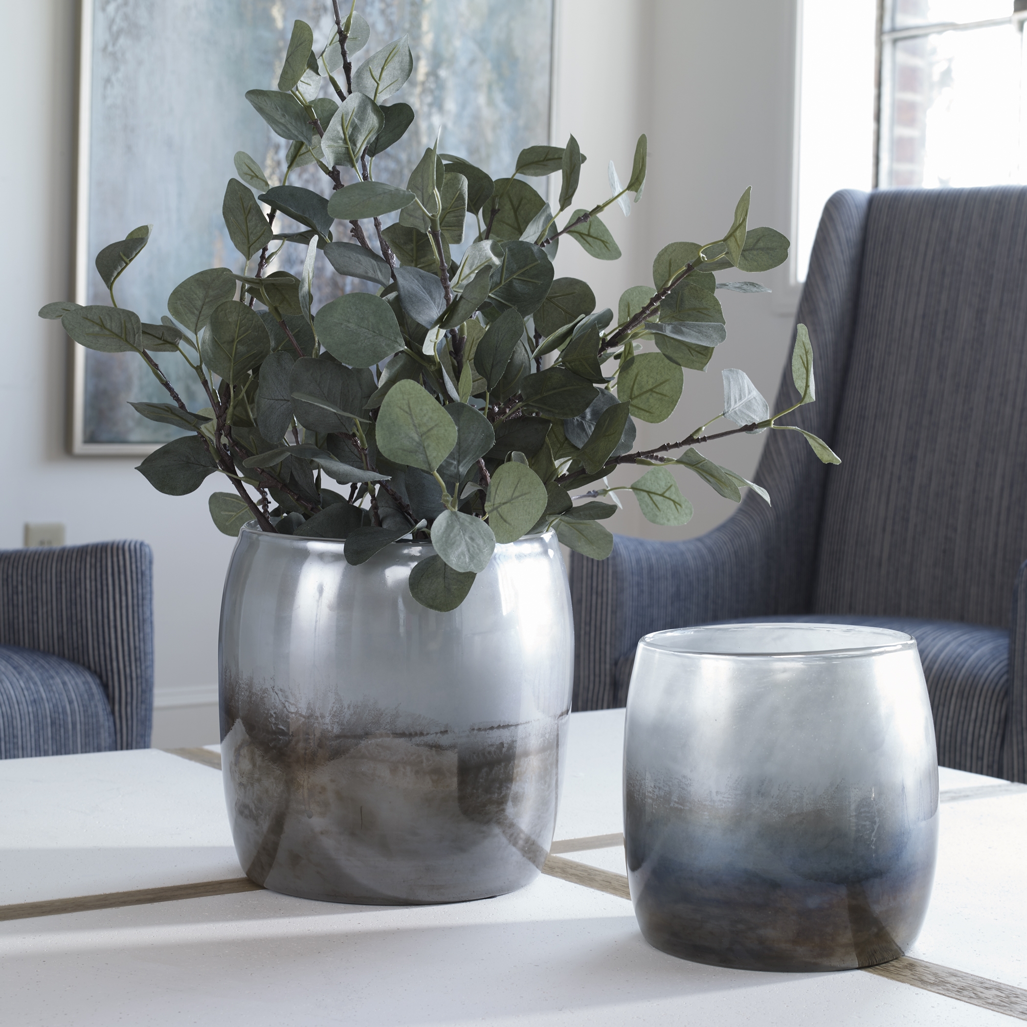 Tinley Blown Glass Bowls, S/2 - Image 4