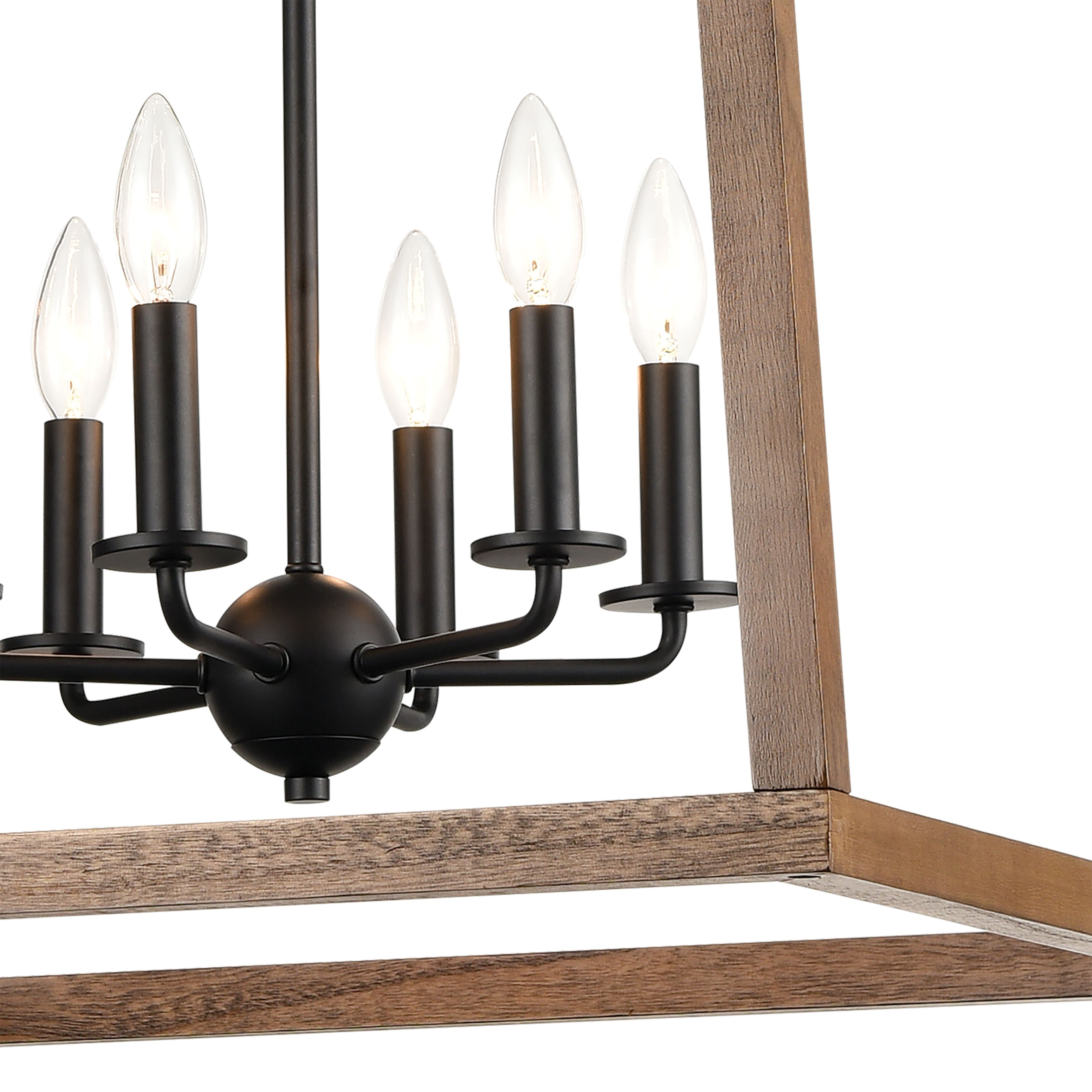 Barrow 22'' Wide 6-Light Chandelier - Matte Black - Image 2