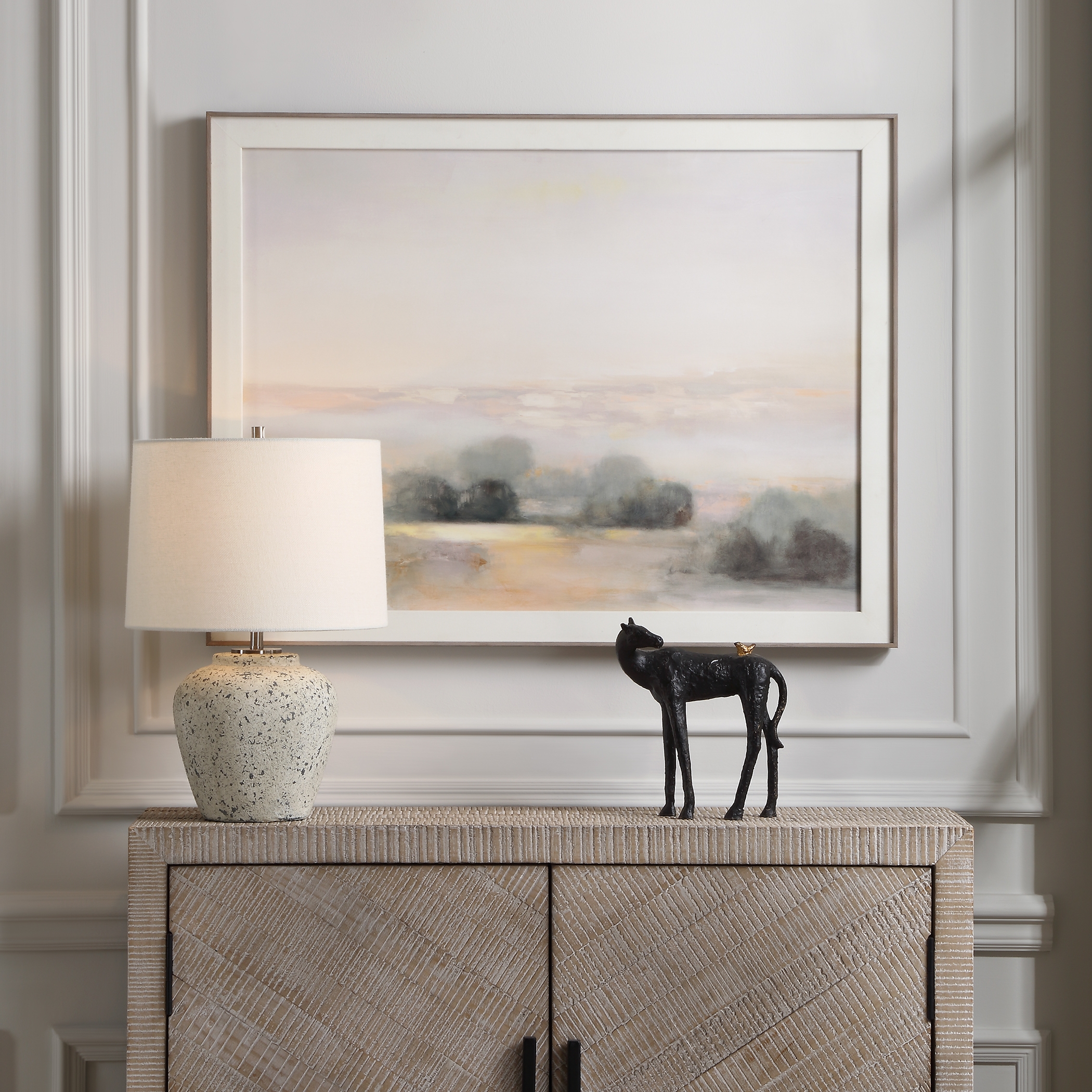 Rupture Aged Ivory Table Lamp - Image 2