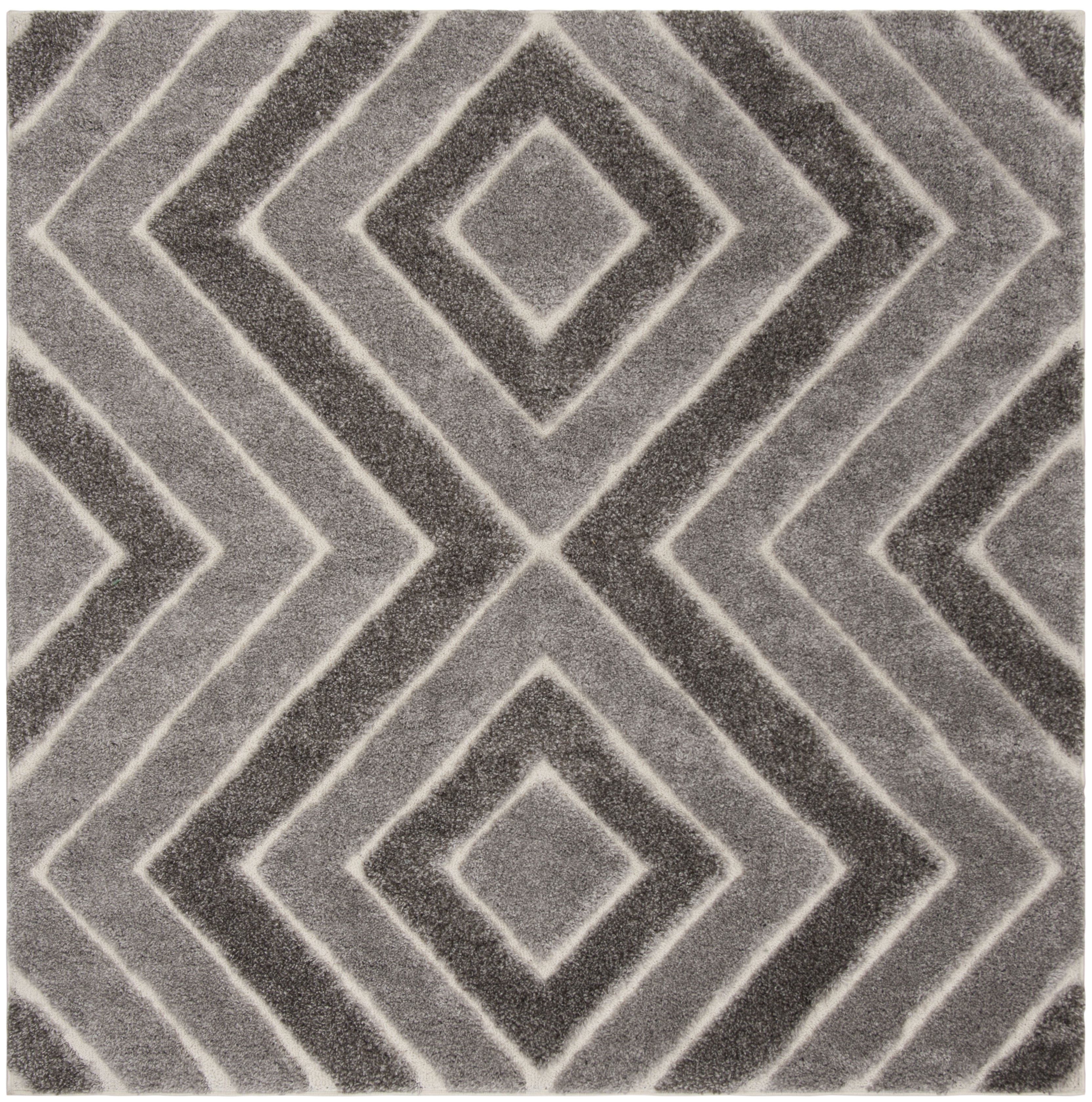 Arlo Home Woven Area Rug, SG834T, Taupe/Grey,  6' 7" X 6' 7" Square - Image 0