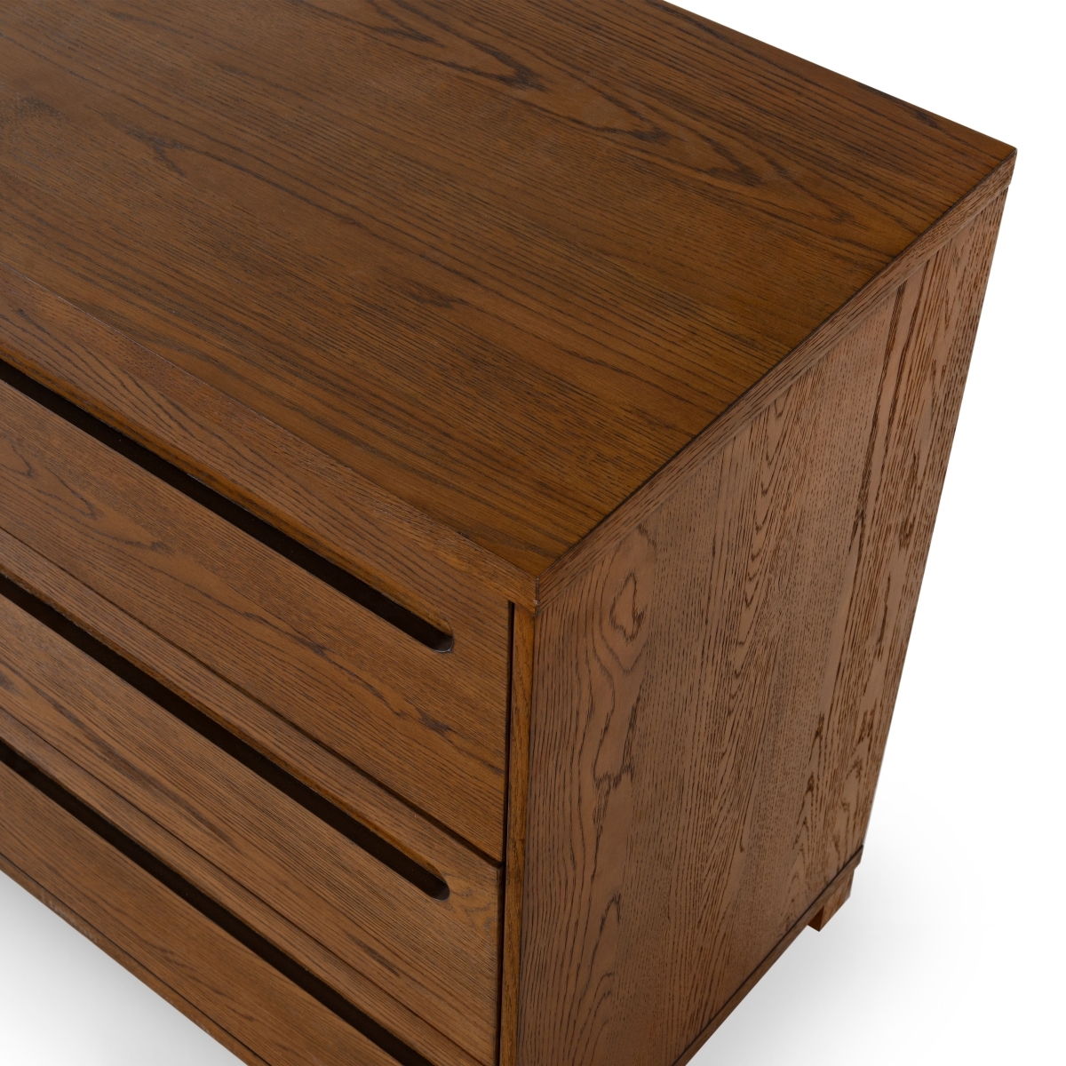 Tobiette 6 Drawer Wood Dresser - Medium Oak - Image 2