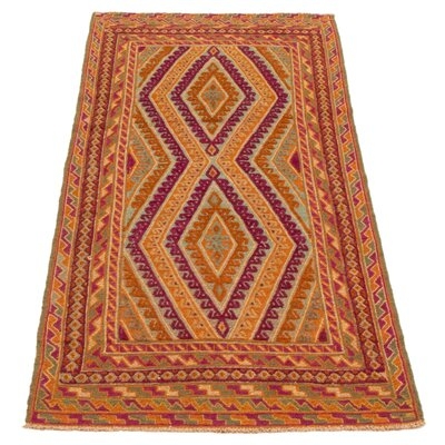 Hand-Knotted Tajik Purple Wool Rug 2'10" X 6'2" - Image 0