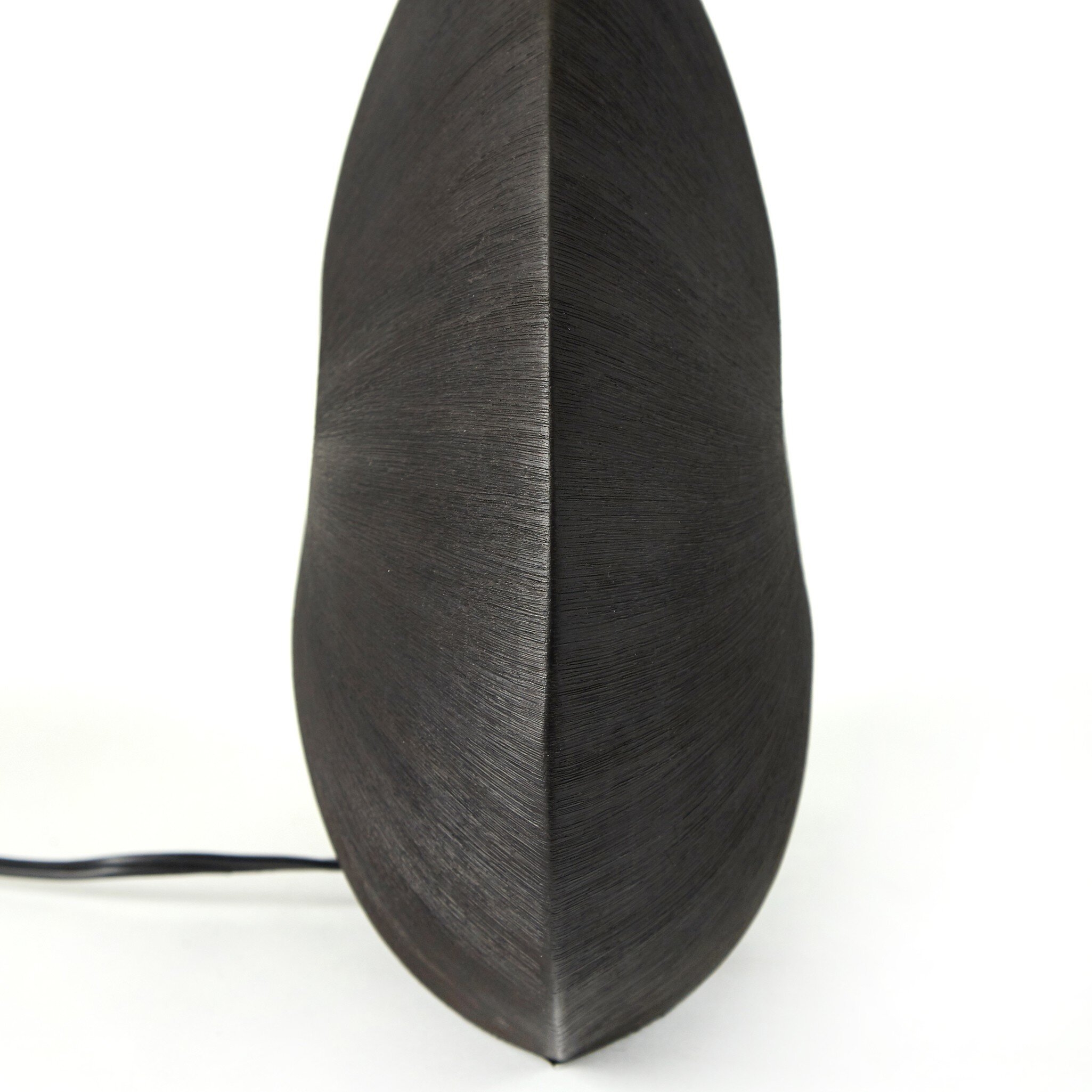 Busaba Table Lamp - Textured Matte Black Porcelain Ceramic - Image 14
