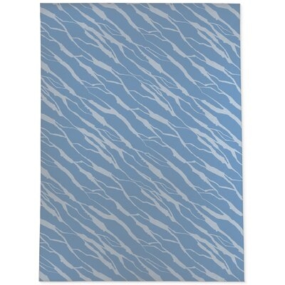 BRANCHES BLUE Outdoor Rug By Ebern Designs - Image 0