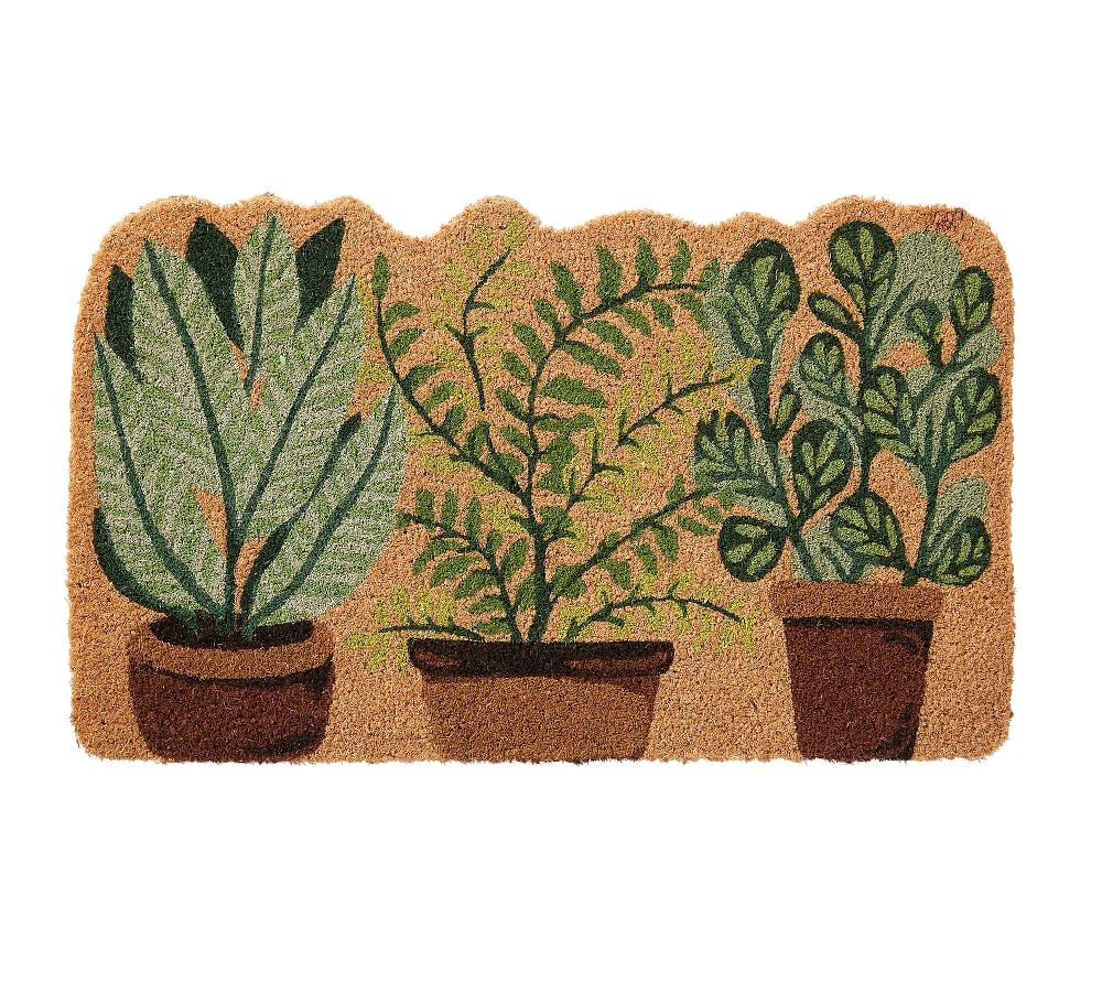 Plant Trio Doormat, 18 x 30" , Multi - Image 0