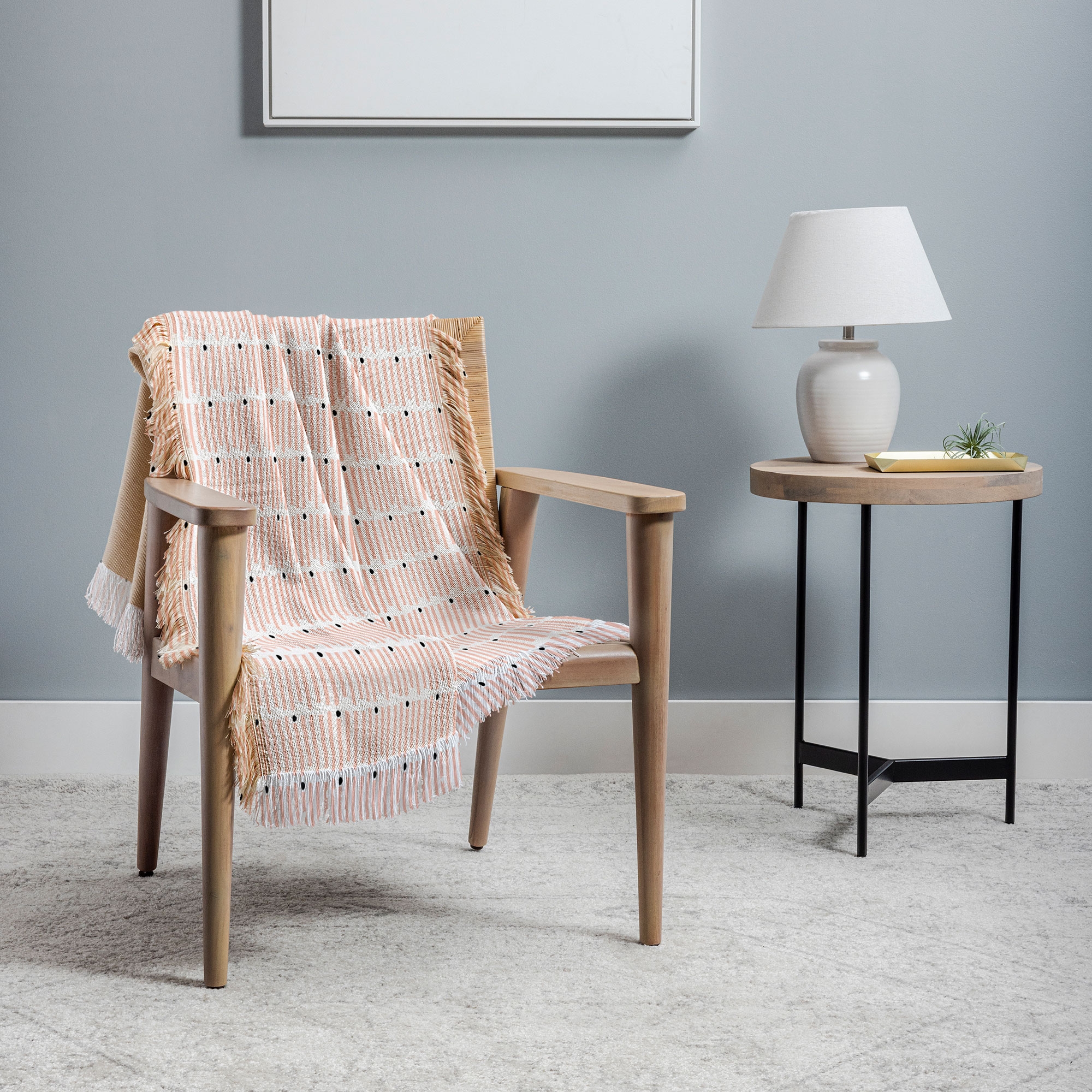 Chatham Stripes by Caroline Okun - Woven Throw Blanket 60" x 50" - Image 1