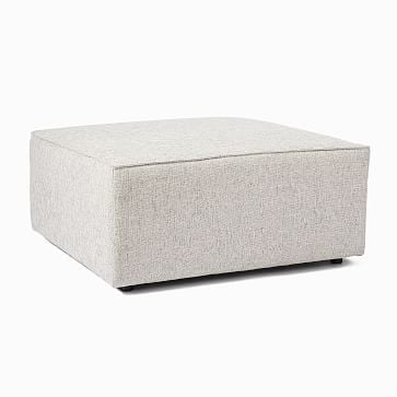 Remi Ottoman, Memory Foam, Twill, Dove, Concealed Support - Image 1