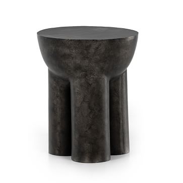 Sante End Table, Aluminum, Raw Black - Image 2