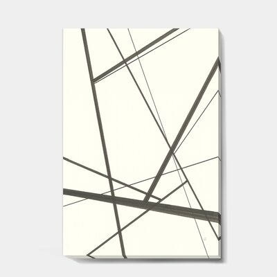 Minimalist Black and White IV - Wrapped Canvas Painting Print - Image 0
