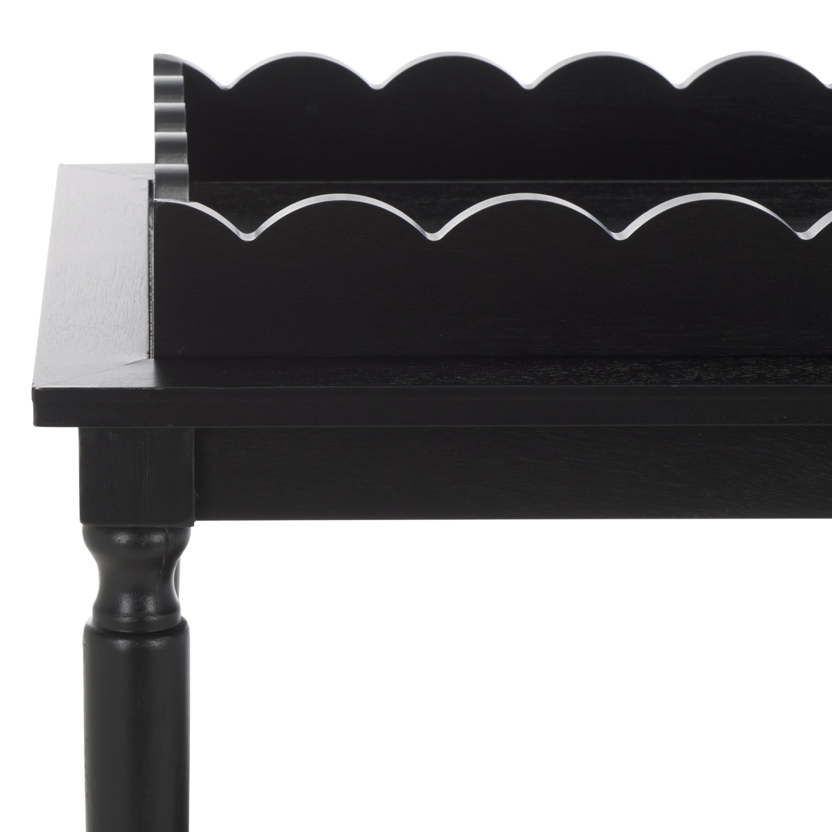 Haven 3 Tier Dining Cart - Matte Black - Image 2