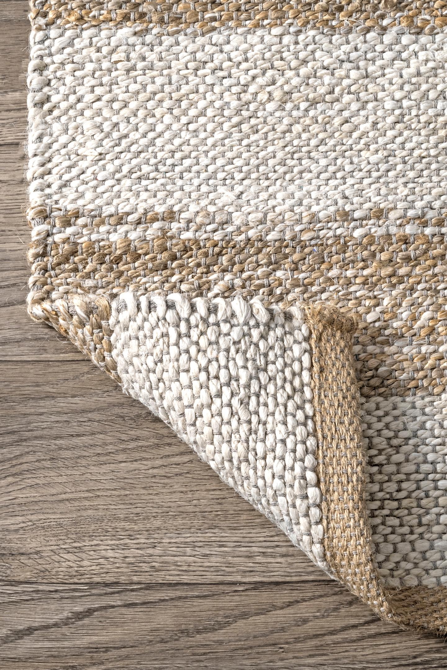 Janelle Striped Jute Area Rug - Image 3