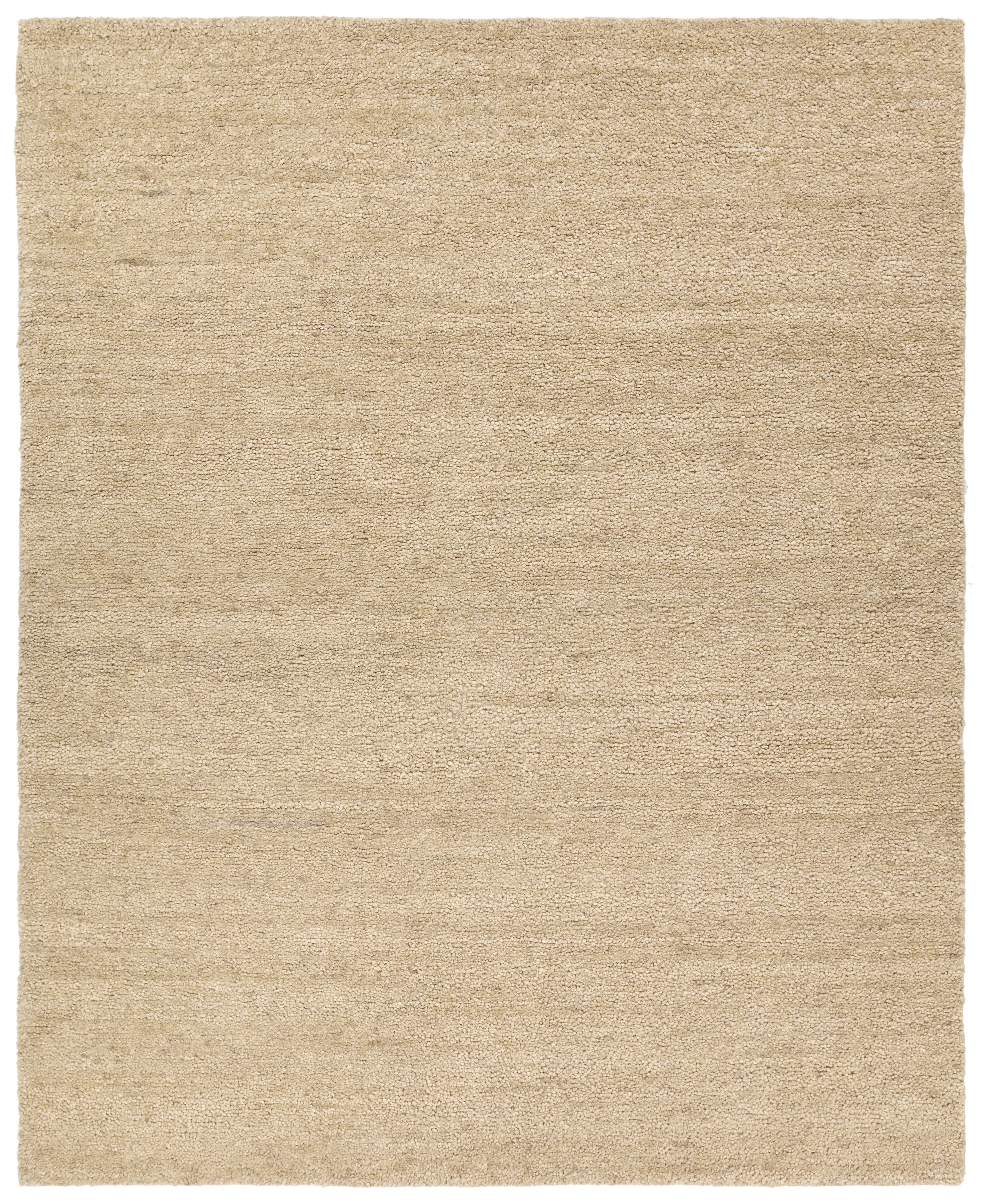 Eivor BOU03 Handknotted Solid Tan Area Rug (8'x10') - Image 0