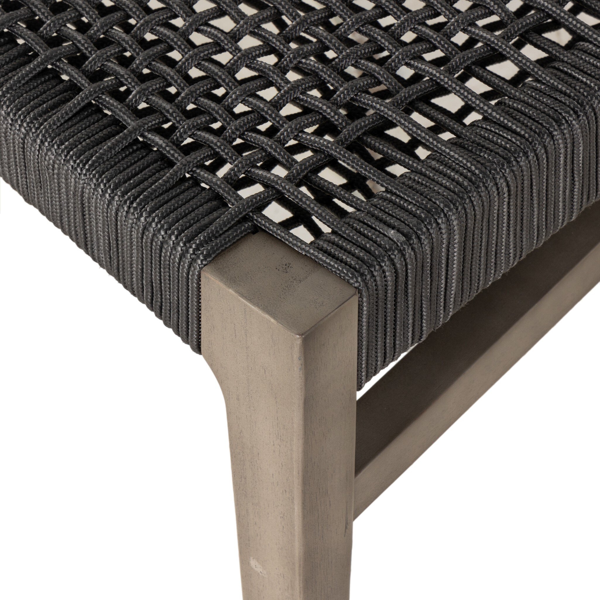 Audra Outdoor Dining Chair - Slate Grey Rope - Image 2