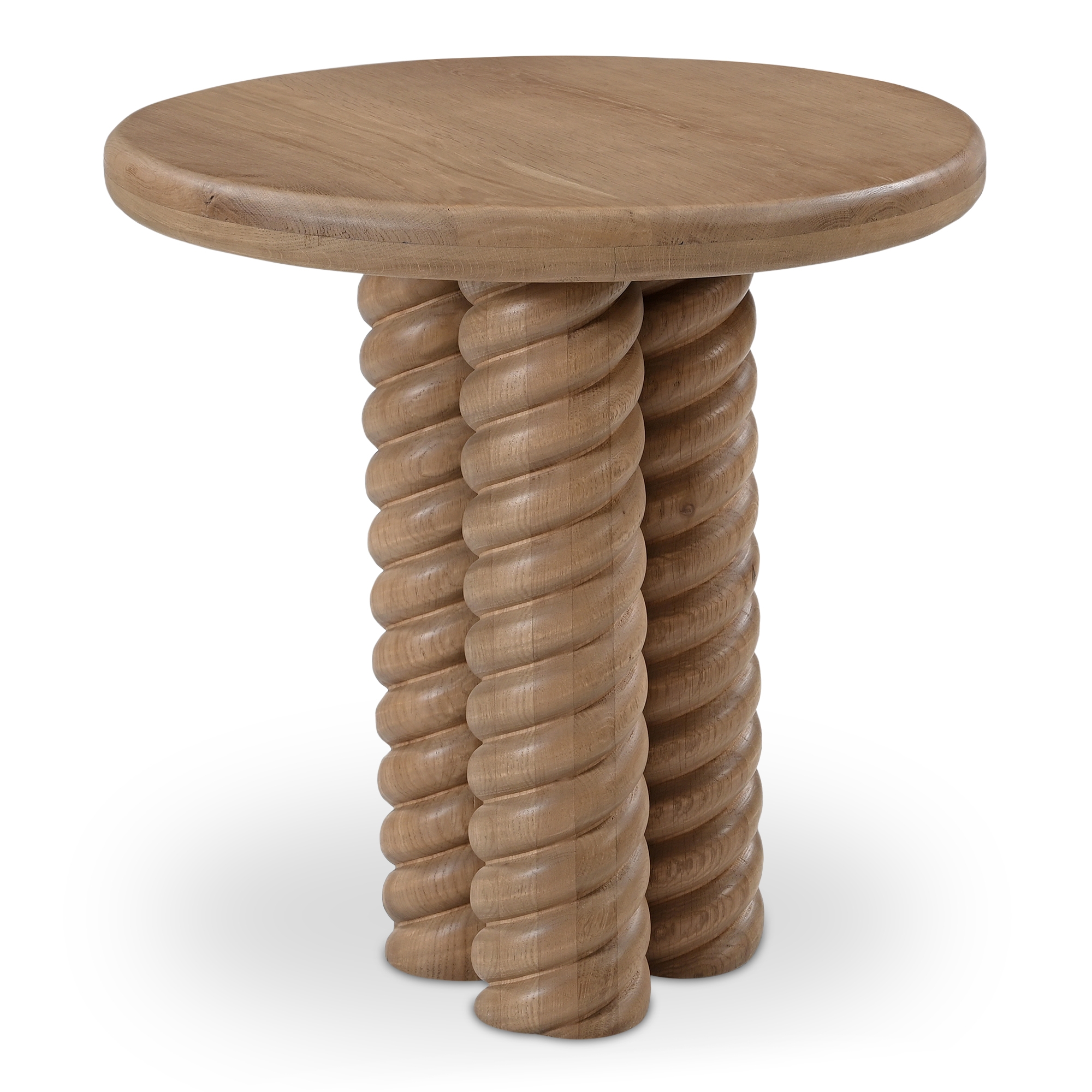 Treccia Side Table Oak - Image 1