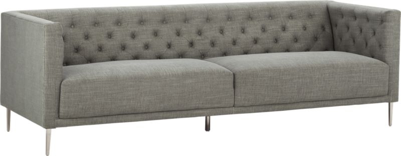 Savile Slate Tufted Sofa - Image 2