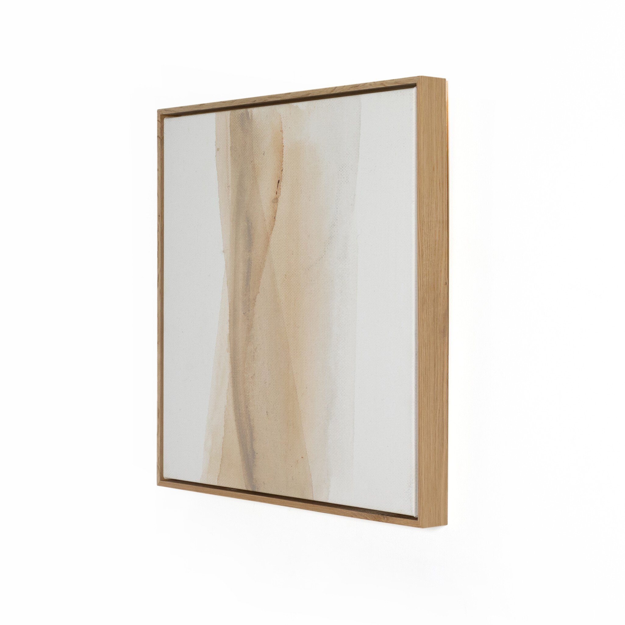 Neutral Wash 1 by Jess Engle - Vertical Grain White Oak Floater - Image 2