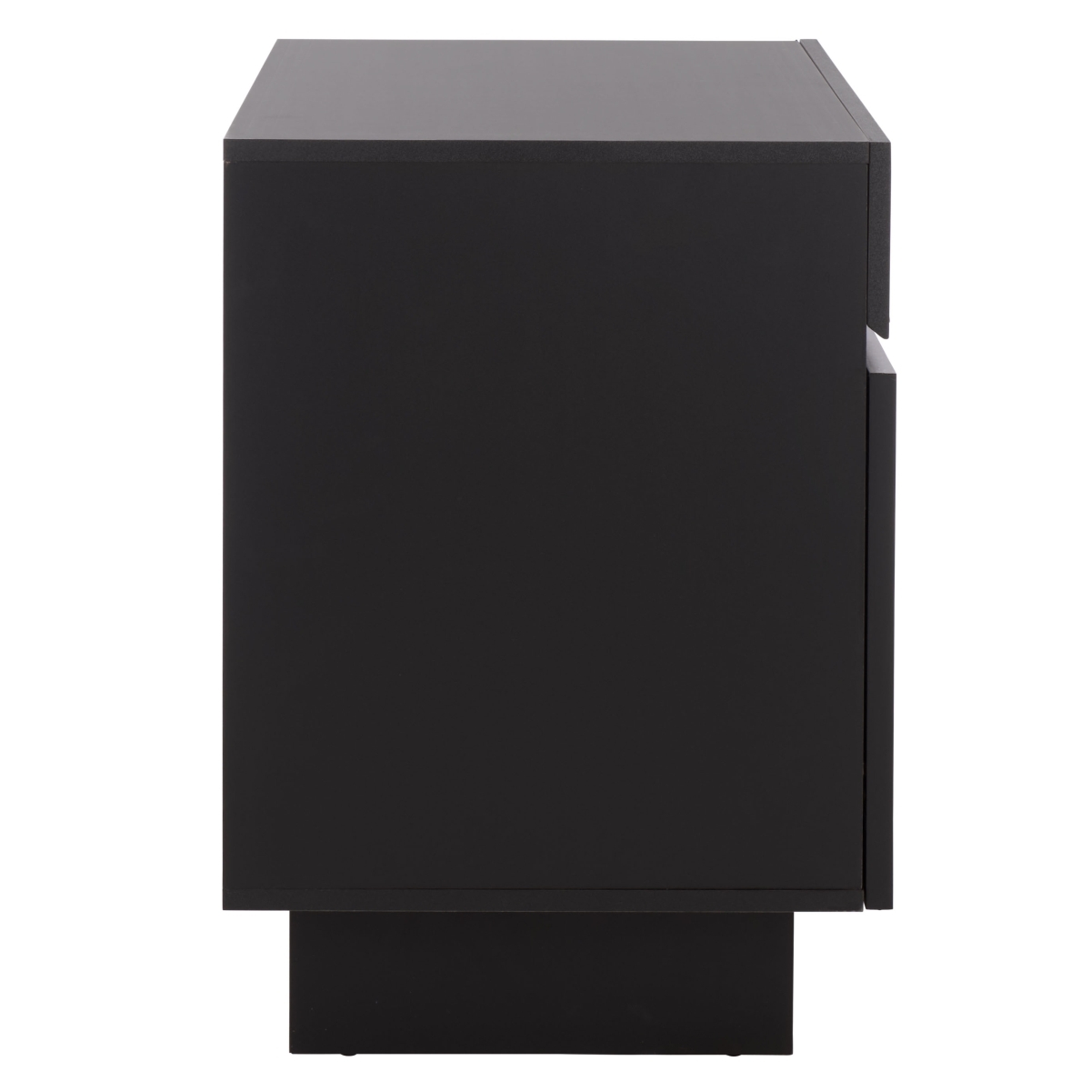 Quaid 1 Drawer 2 Door Nightstand - Black / Brass - Safavieh - Image 6