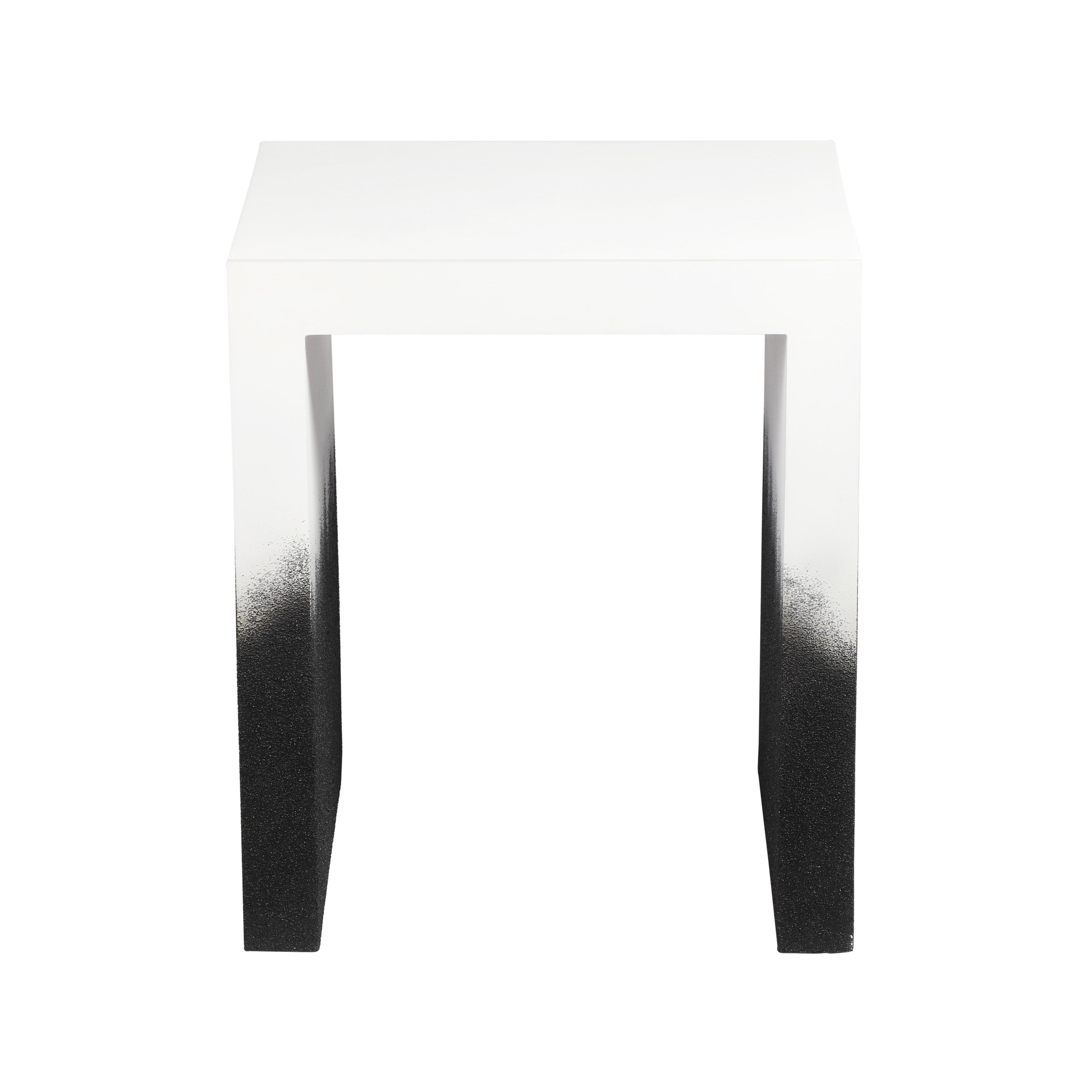 Matra Black and White End Table - Image 1
