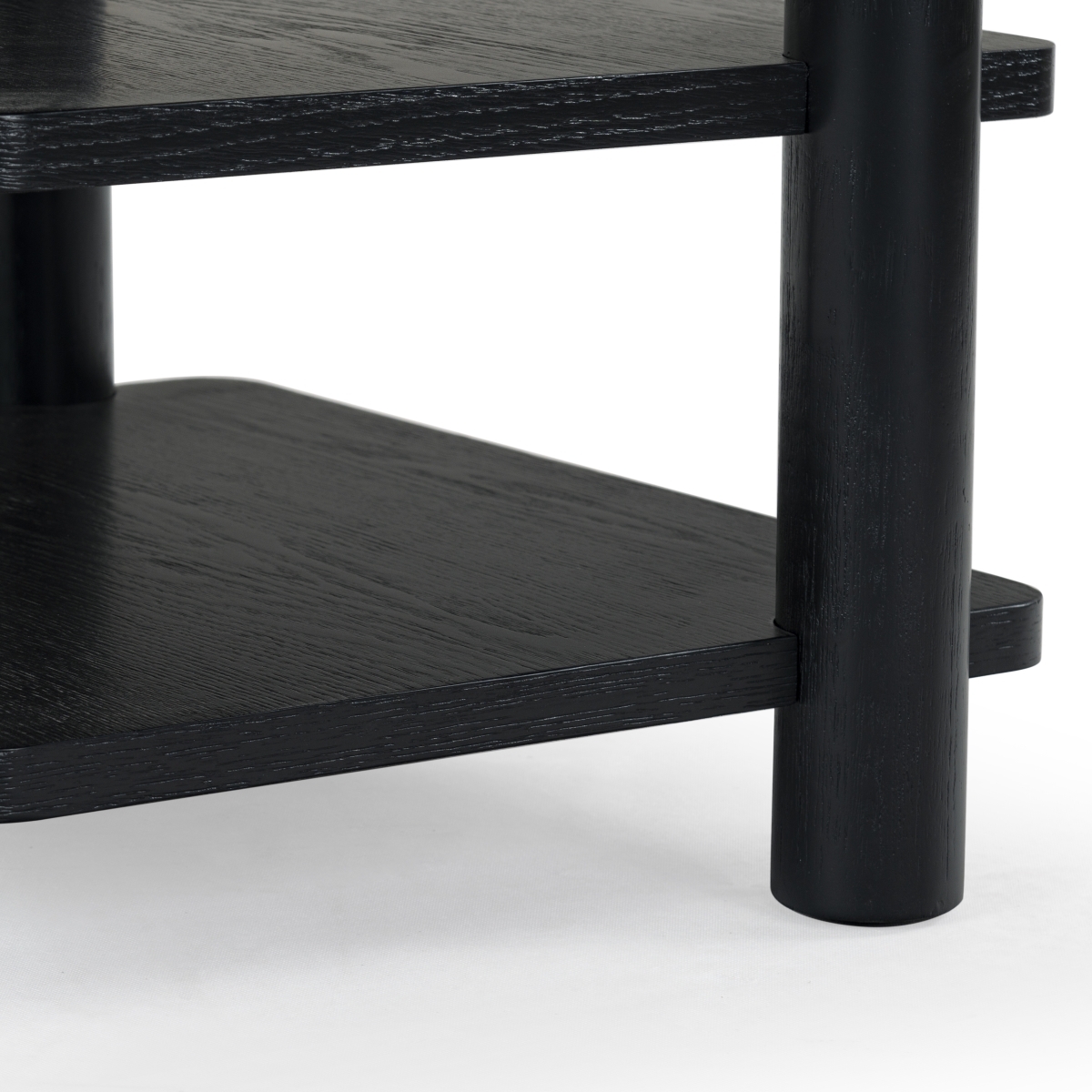 Edisyn 3 Shelf Wood Accent Table - Black - Image 3
